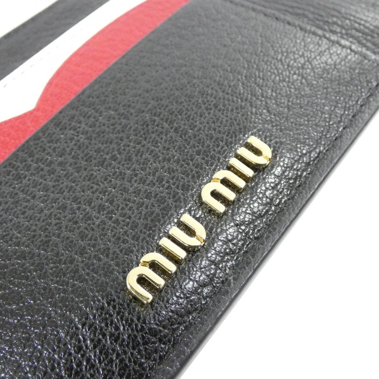 MIU MIU 5MC446 Coin Case 黑色 中古品A - 縮圖 5
