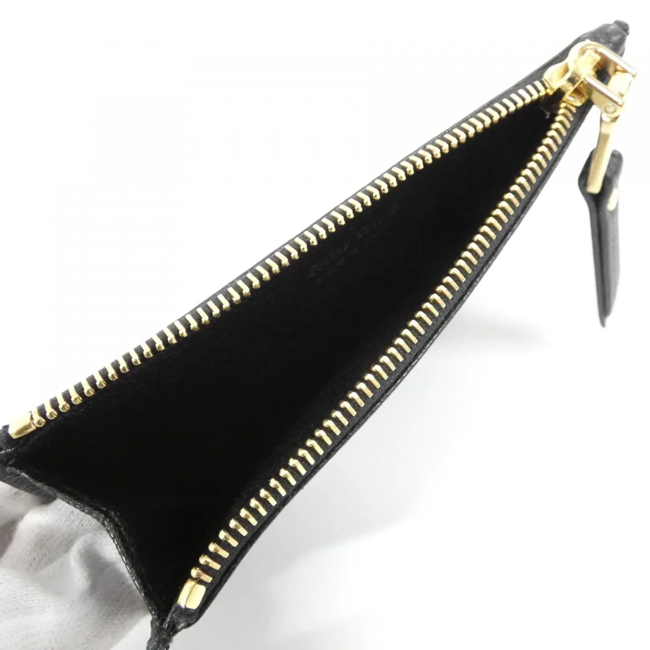 MIU MIU 5MC446 Coin Case 黑色 中古品A - 縮圖 6