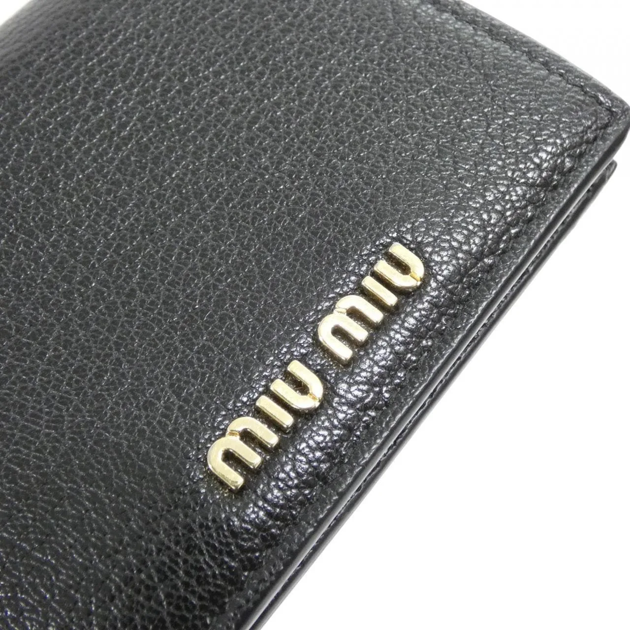 MIU MIU 5MV204 Wallet 黑色 中古品A - 縮圖 5