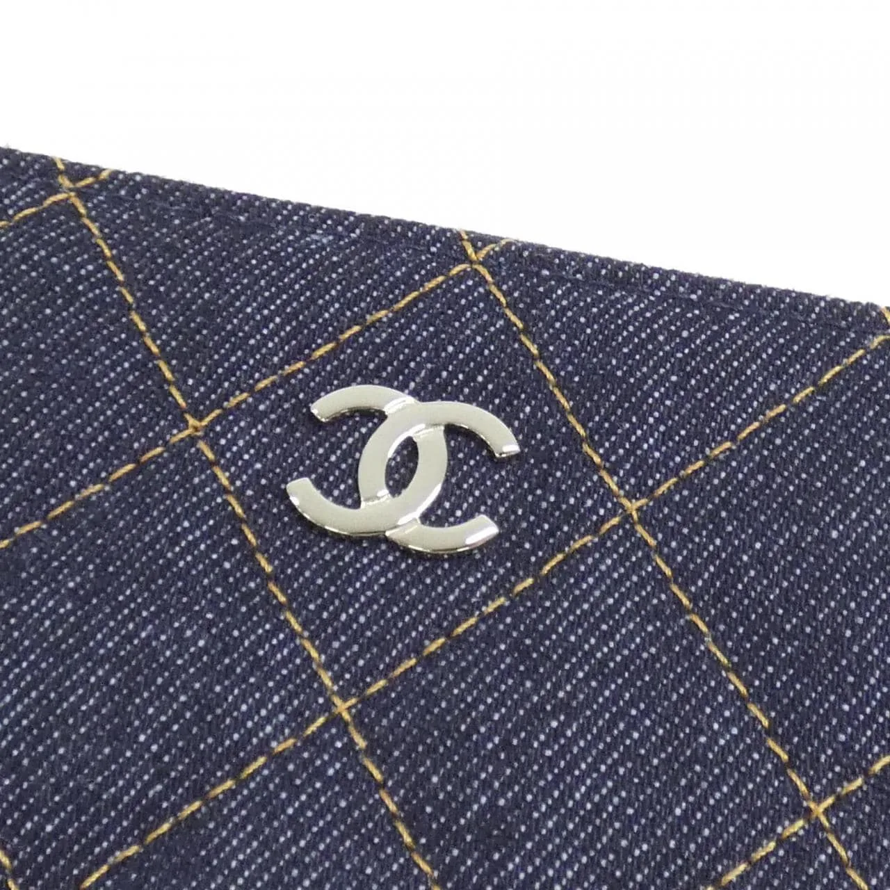 CHANEL Timeless Classic AP0216 散紙包 牛仔布 藍色 牛仔布 未使用品 - 縮圖 4