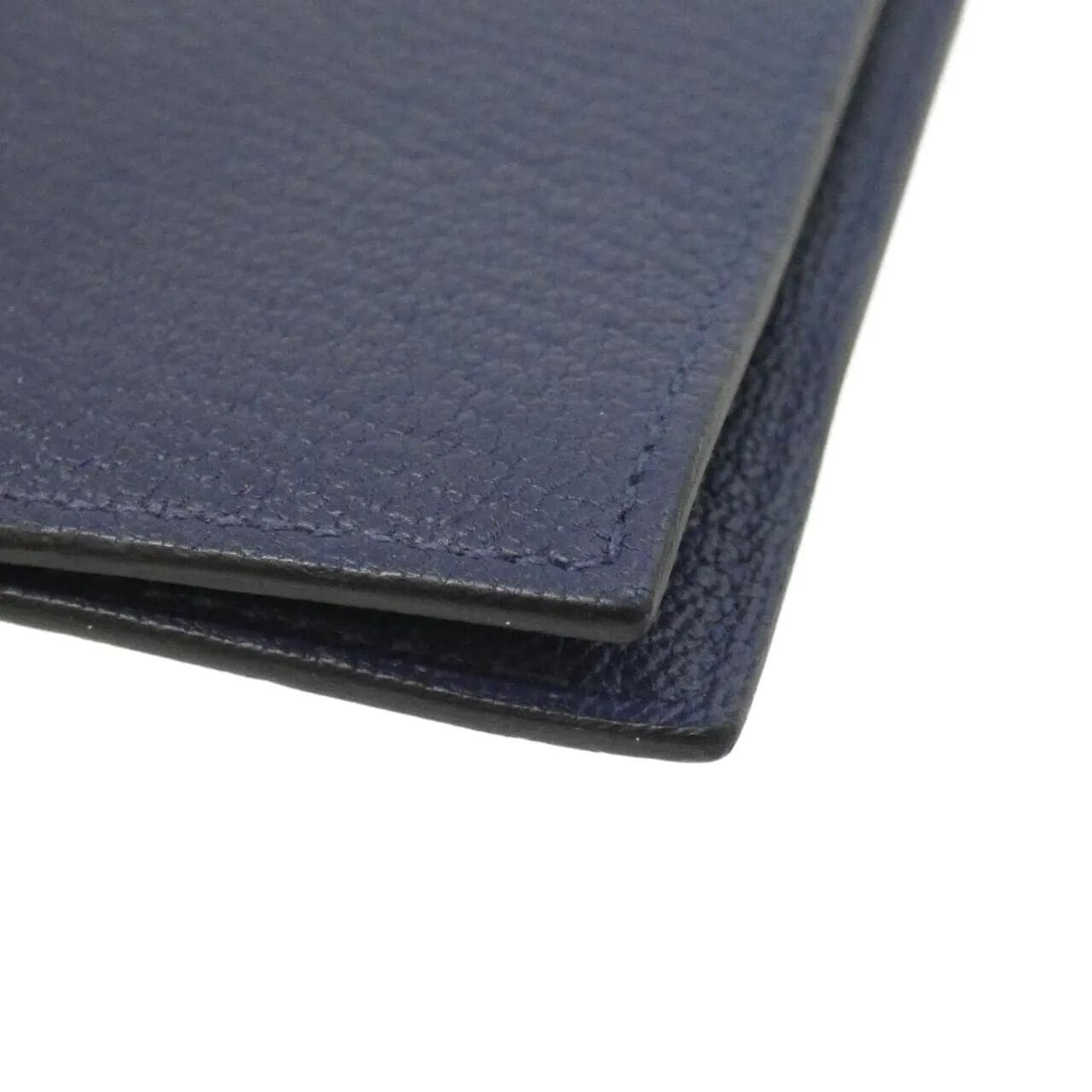 HERMES 028179CA Wallet Navy Rank A - Thumbnail 2