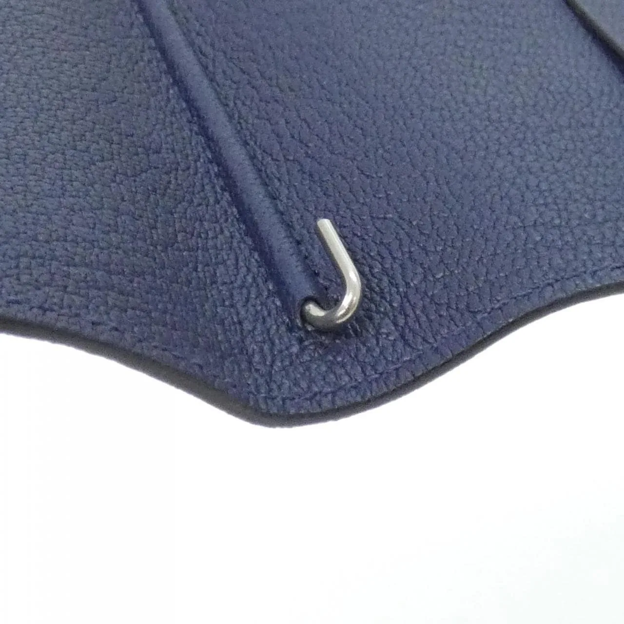 HERMES 028179CA Wallet Navy Rank A - Thumbnail 5