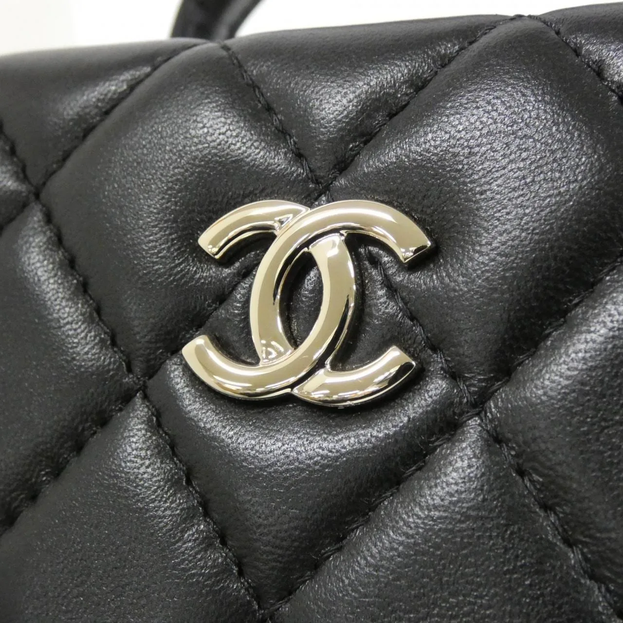CHANEL AS5167 Handbag Lambskin 黑色 羊皮 中古品A - 縮圖 4