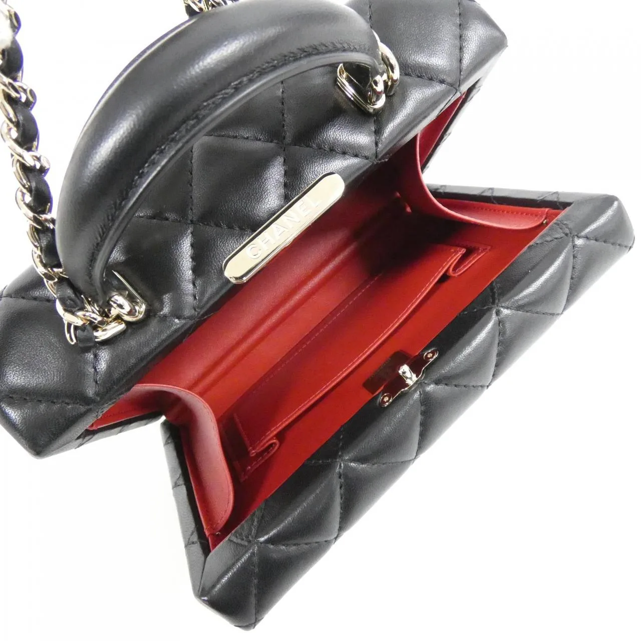 CHANEL AS5167 Handbag Lambskin 黑色 羊皮 中古品A - 縮圖 7
