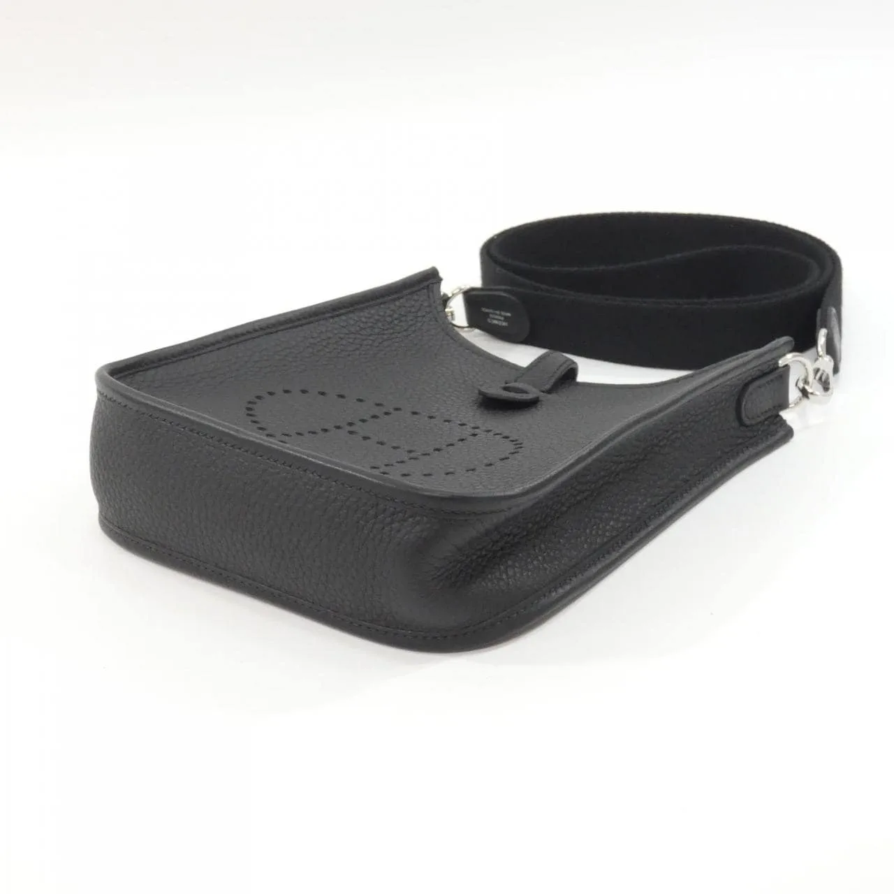 HERMES Evelyne 069426CK Shoulder Clemence Black Clemence Leather Rank A - Thumbnail 3