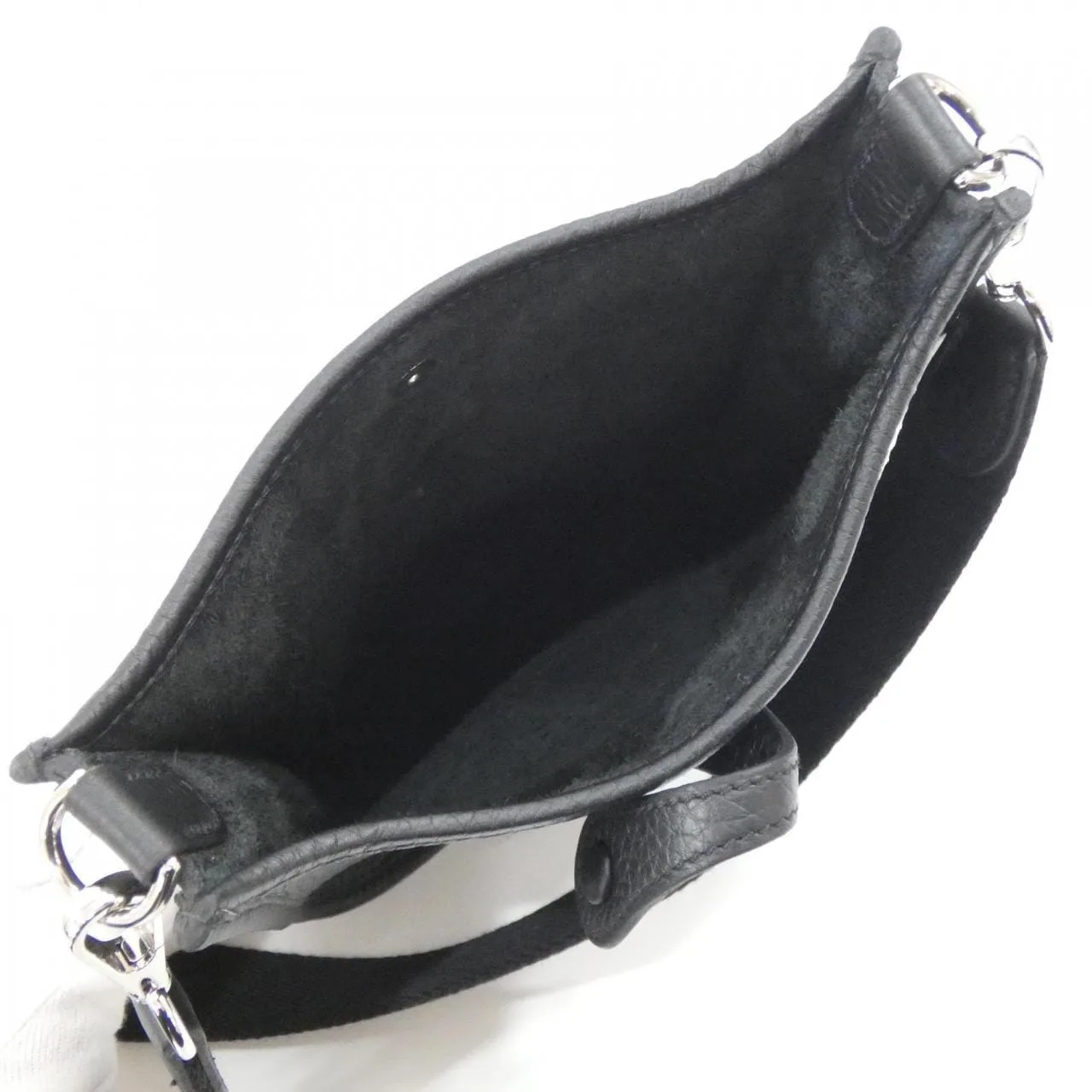 HERMES Evelyne 069426CK Shoulder Clemence Black Clemence Leather Rank A - Thumbnail 6