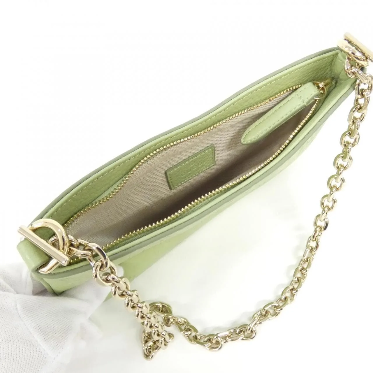 GUCCI 815278 AAEEM 肩背包 皮革 黑色 皮革 中古品A - 縮圖 4