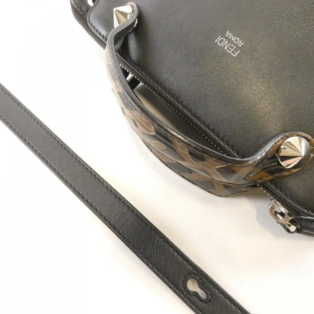 FENDI By The Way 8BL145 A6CO Handbag Black Rank B - Thumbnail 6