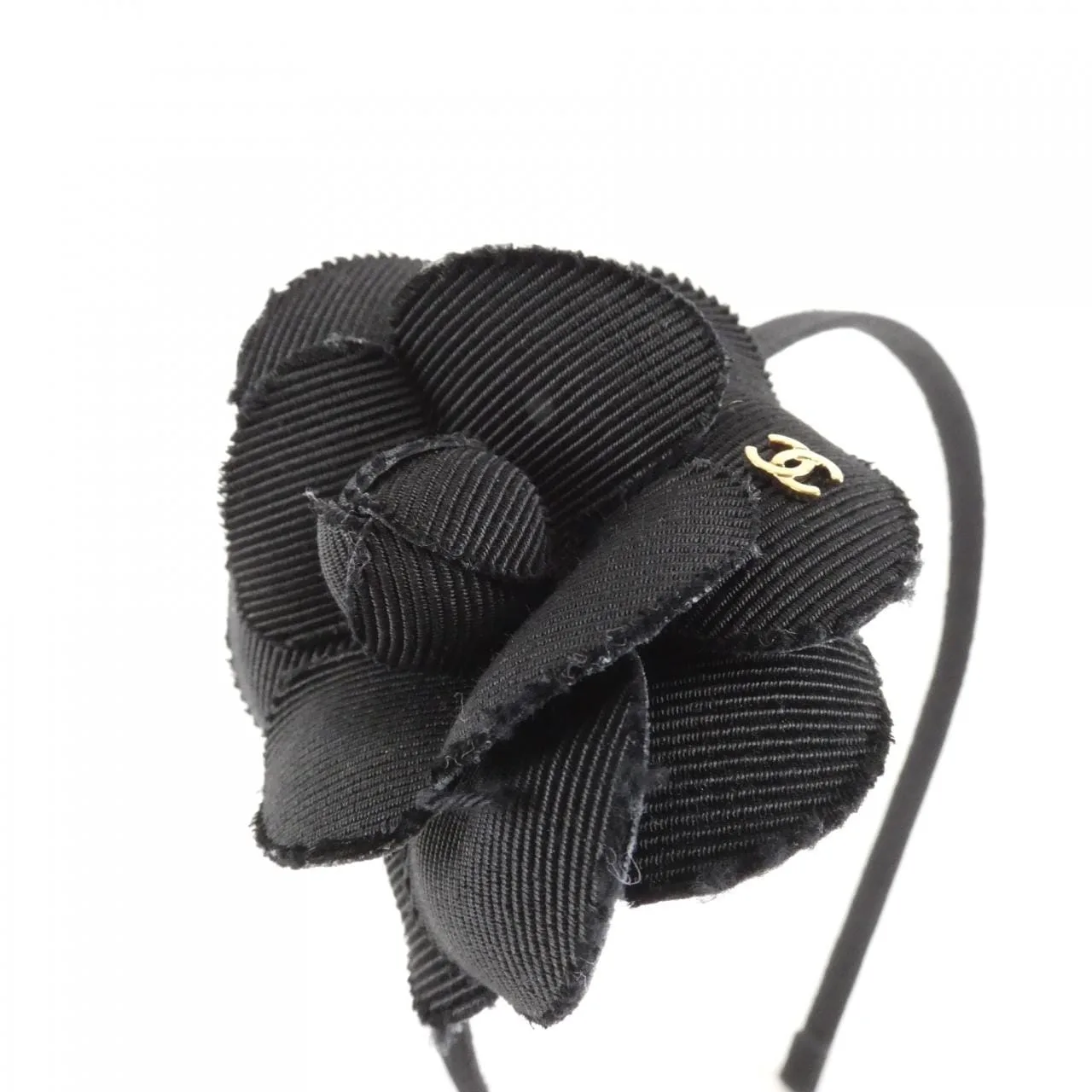 CHANEL Accessories Cotton Black Cotton Rank B - Thumbnail 3
