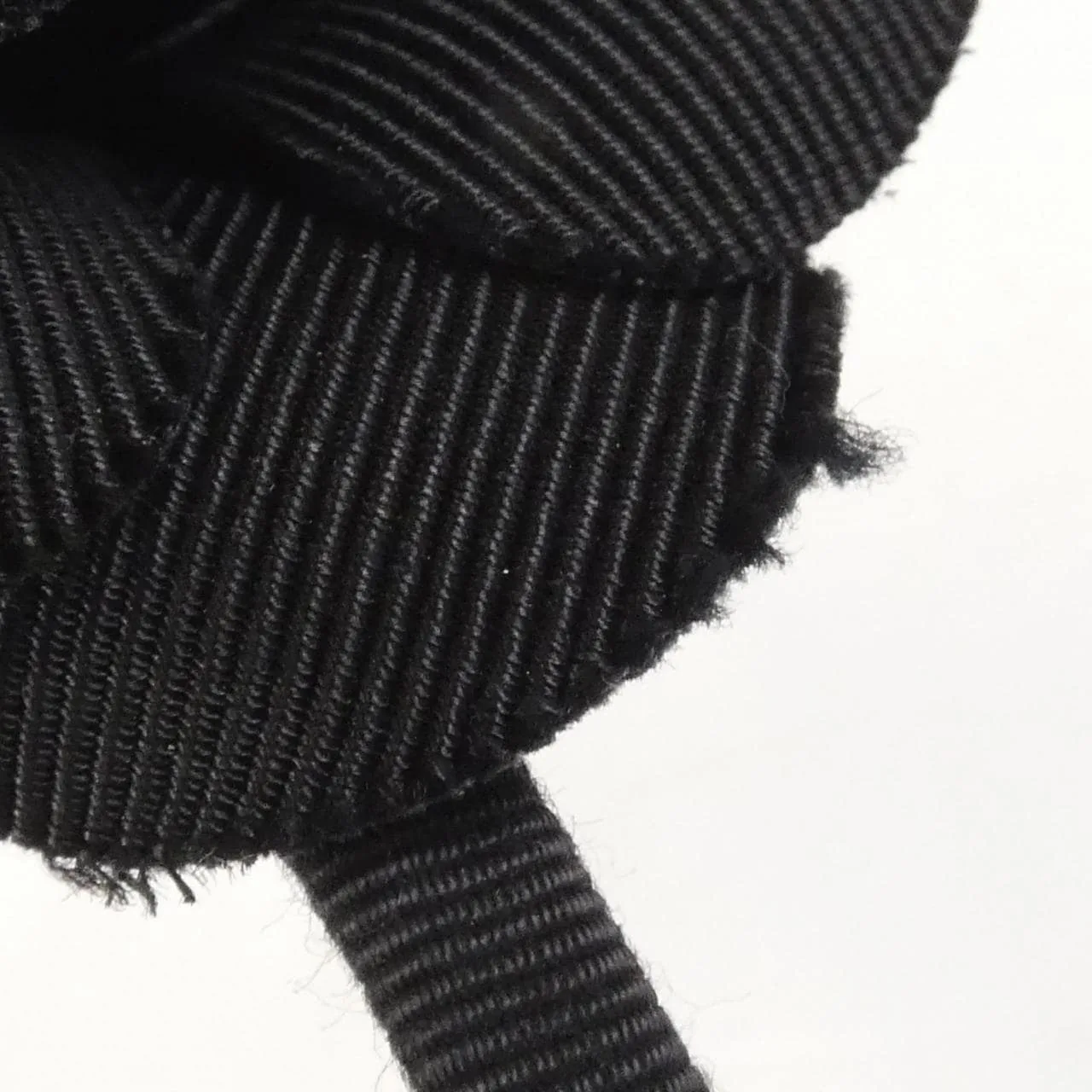 CHANEL Accessories Cotton Black Cotton Rank B - Thumbnail 6
