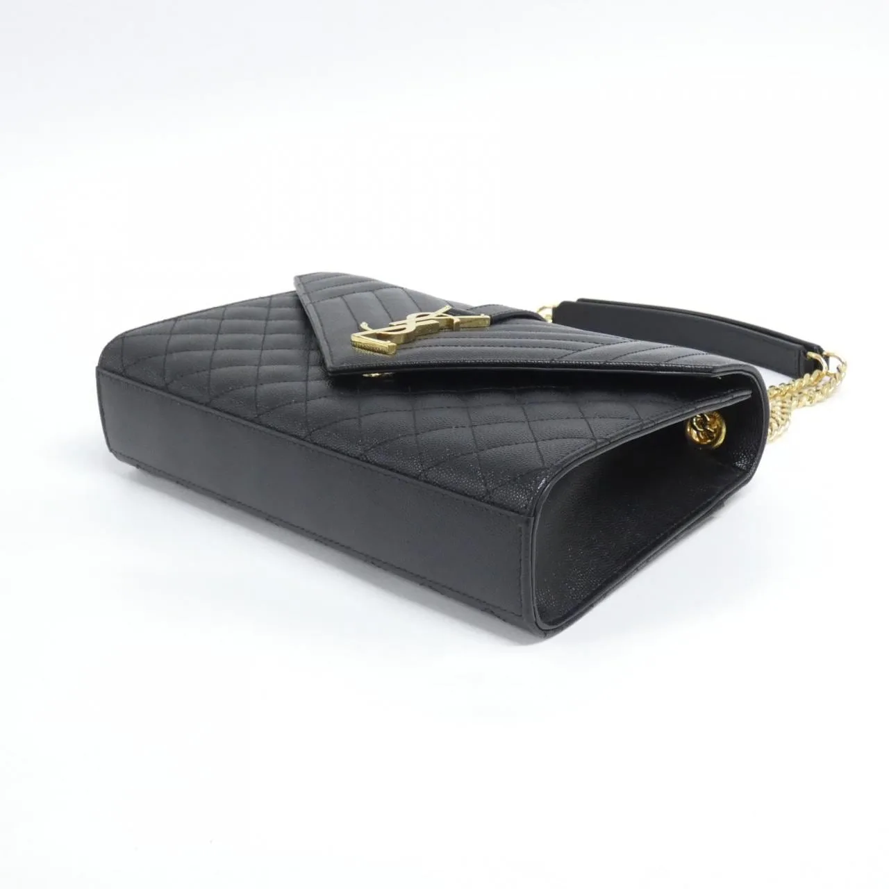 SAINT LAURENT Envelope 600185 BOW91 肩背包 黑色 中古品A - 縮圖 3