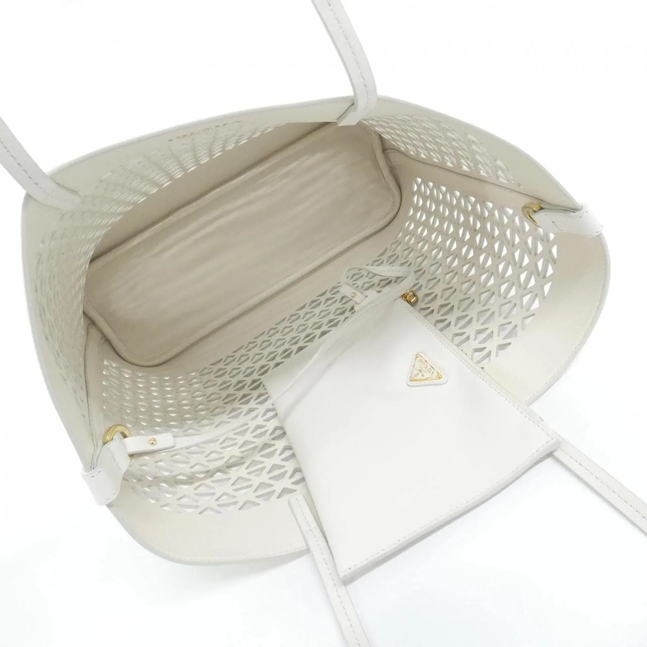 PRADA 1BG503 Handbag 黑色 中古品A - 縮圖 6