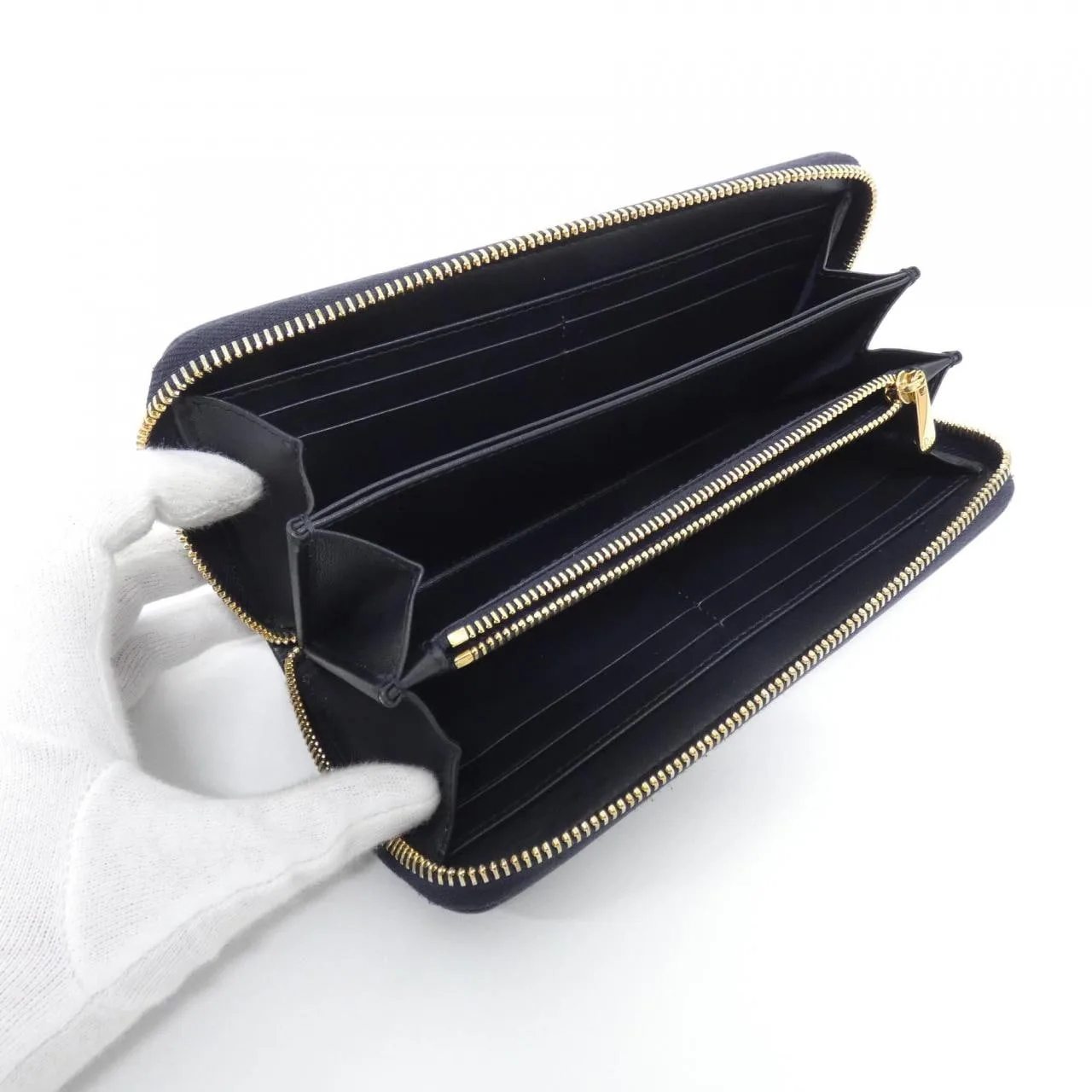 DIOR 30 Montaigne S2094UTZQ Wallet Canvas Black Canvas Rank A - Thumbnail 9