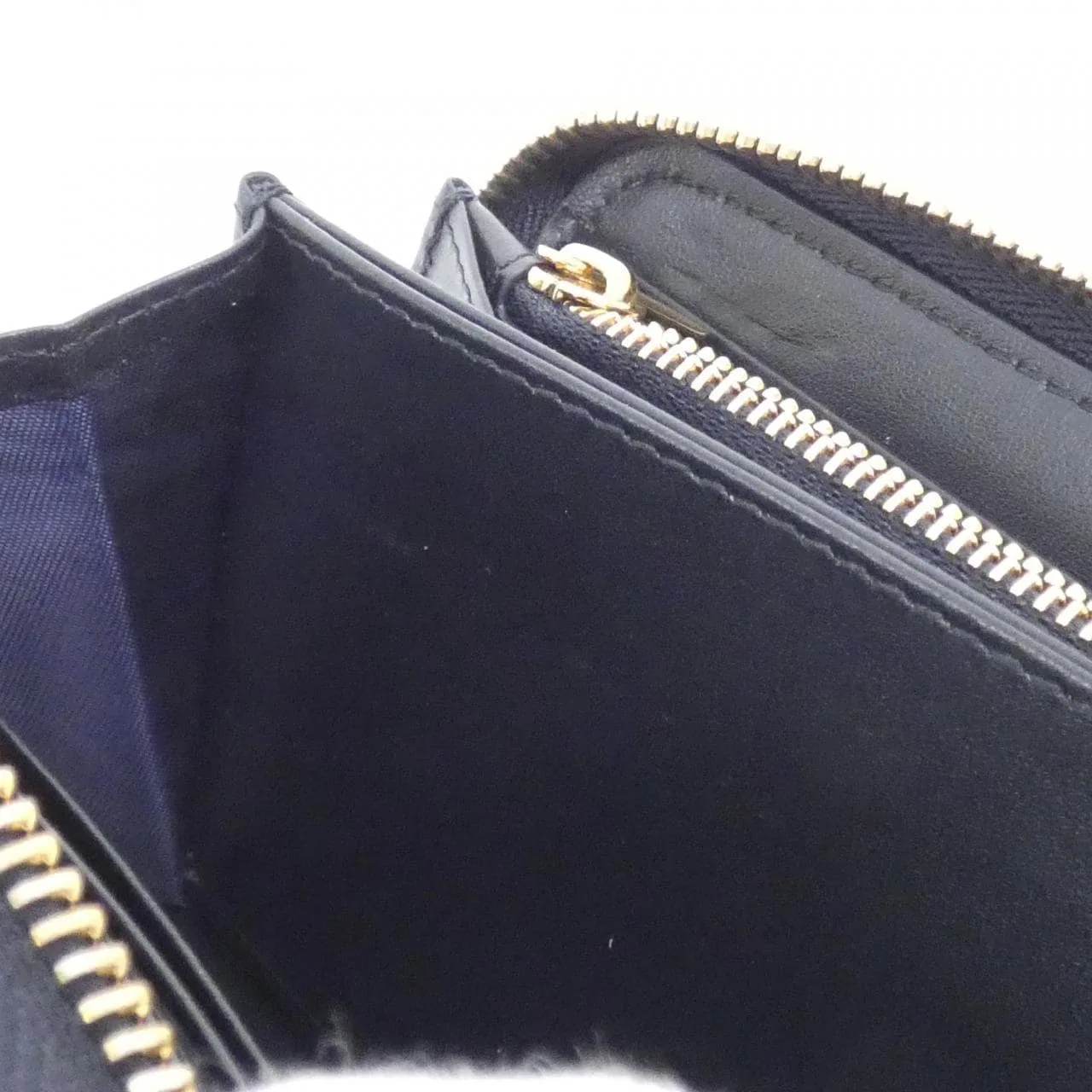 DIOR 30 Montaigne S2094UTZQ Wallet Canvas Black Canvas Rank A - Thumbnail 10