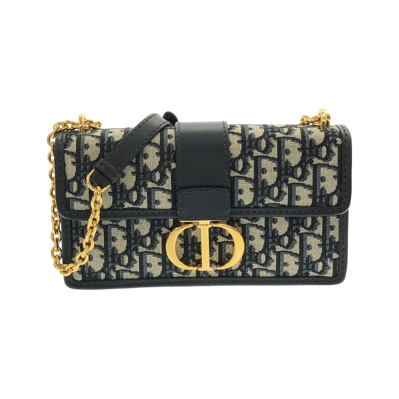 DIOR 30 Montaigne M9334UTZQ Shoulder Canvas Black