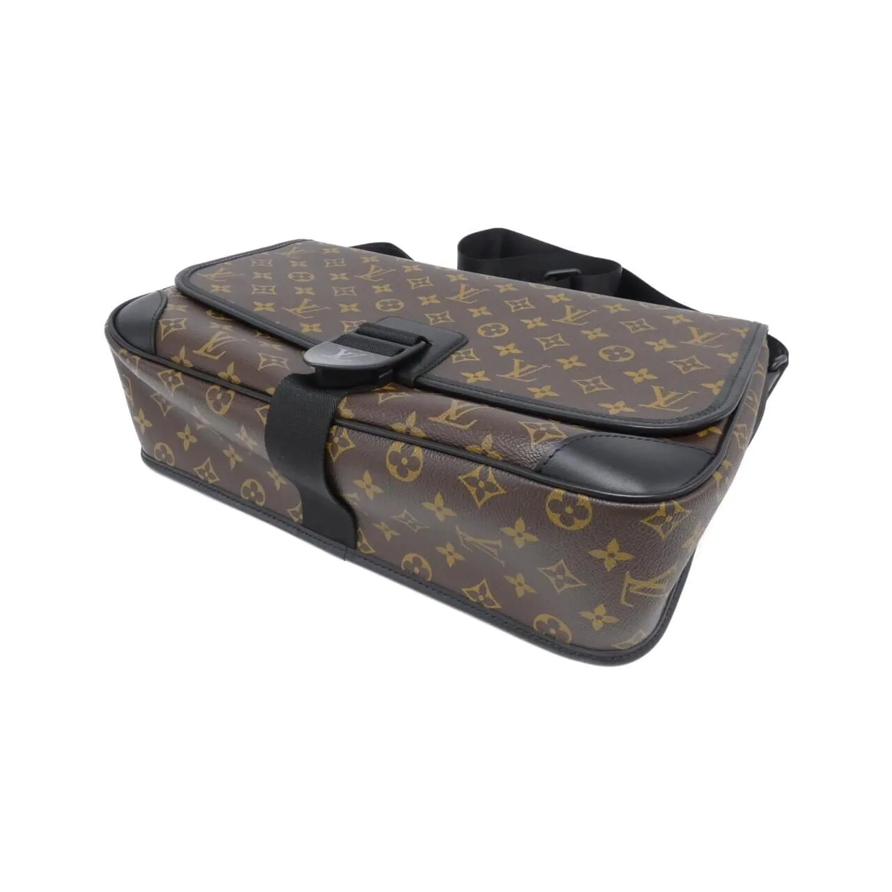 LOUIS VUITTON M46371 Shoulder Monogram 黑色 Monogram 中古品A - 縮圖 3