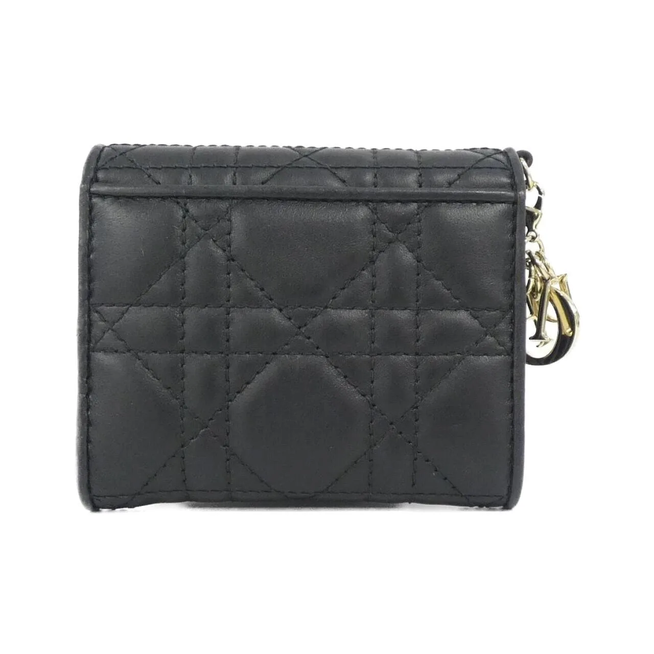 DIOR Lady Dior S0181ONMJ Wallet Lambskin Black Lambskin Rank A - Thumbnail 2