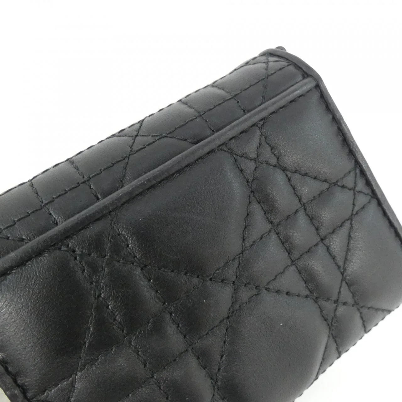 DIOR Lady Dior S0181ONMJ Wallet Lambskin Black Lambskin Rank A - Thumbnail 5