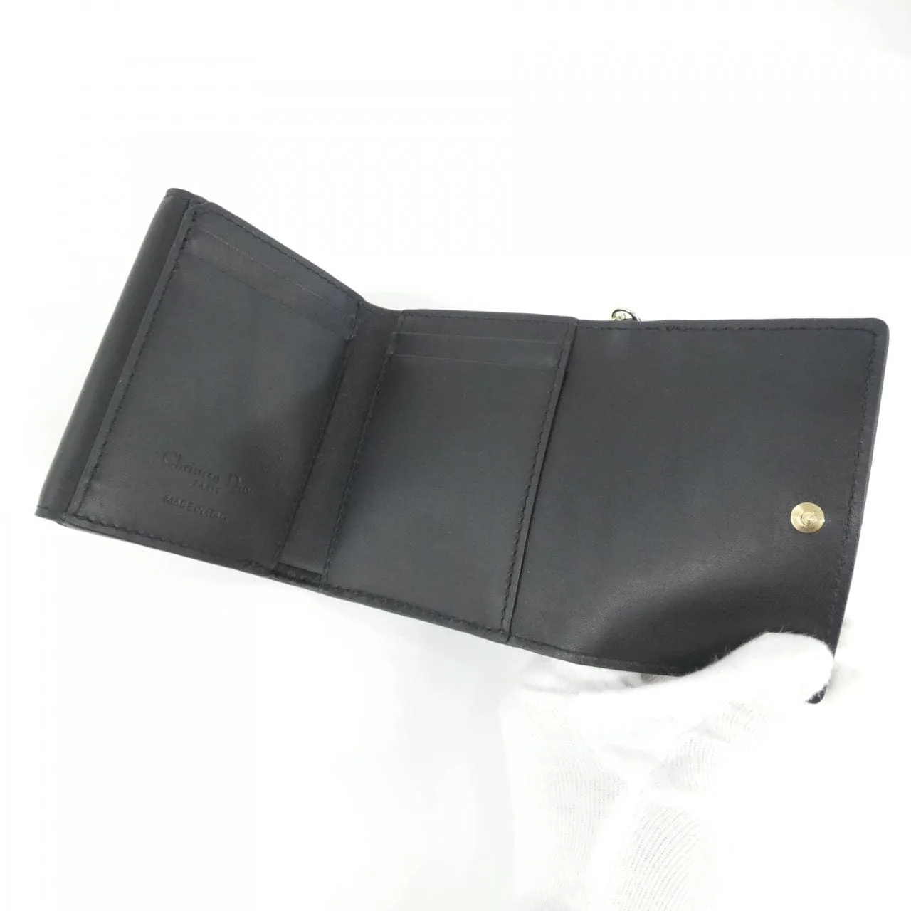 DIOR Lady Dior S0181ONMJ Wallet Lambskin Black Lambskin Rank A - Thumbnail 6