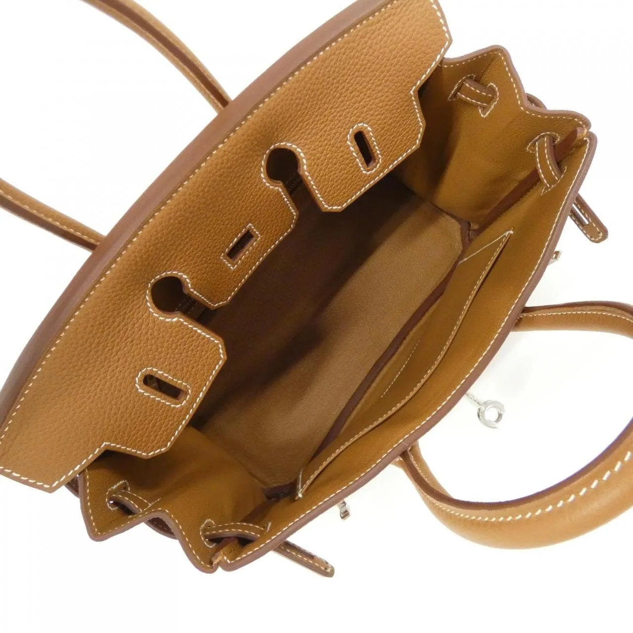 HERMES Birkin 041344CK Handbag Togo Gold Togo Leather Unused - Thumbnail 6