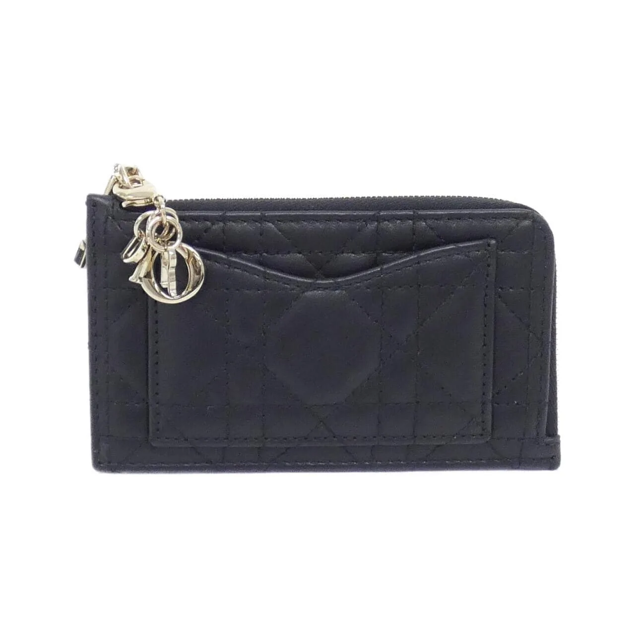 DIOR Lady Dior S0965ONMJ Coin Case Lambskin 黑色
