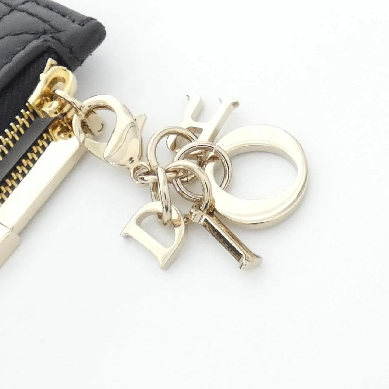 DIOR Lady Dior S0965ONMJ Coin Case Lambskin 黑色 羊皮 中古品A - 縮圖 4