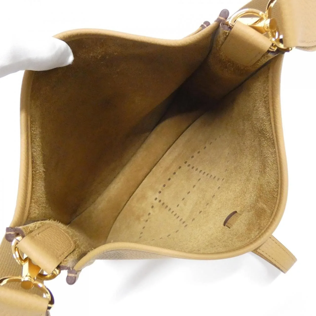 HERMES Evelyne 056277CC Shoulder Clemence Black Clemence Leather Rank A - Thumbnail 5