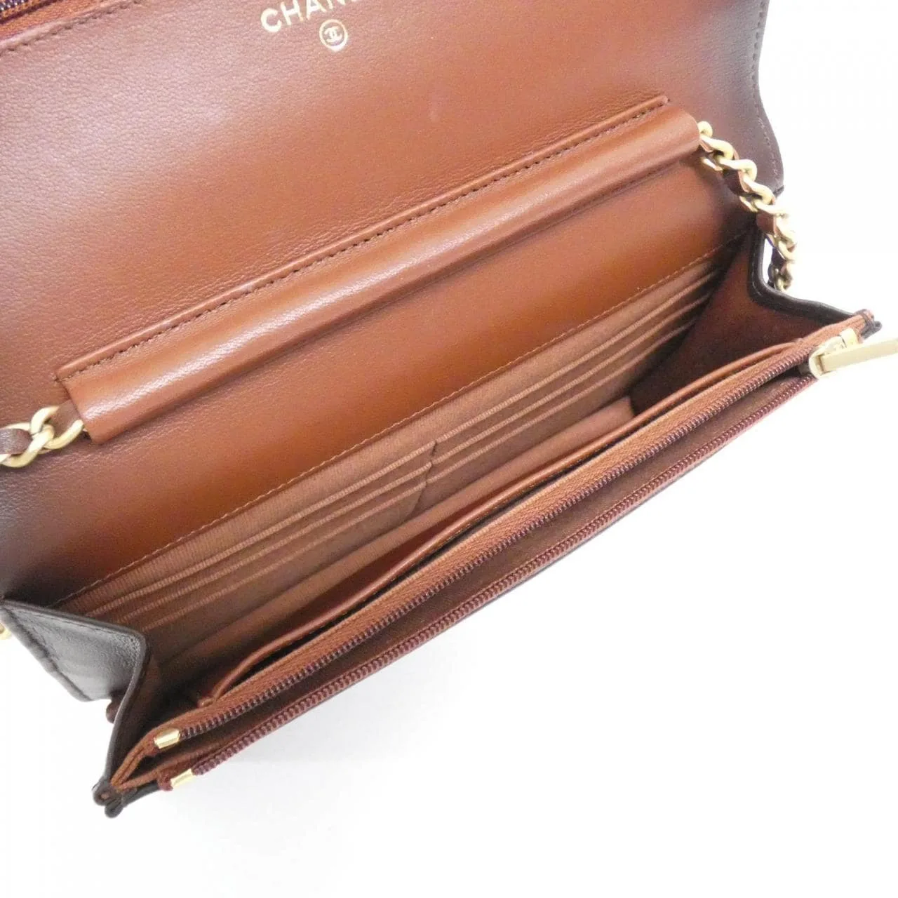 CHANEL Timeless Classic AP0250 Wallet Lambskin Brown Lambskin Rank A - Thumbnail 10