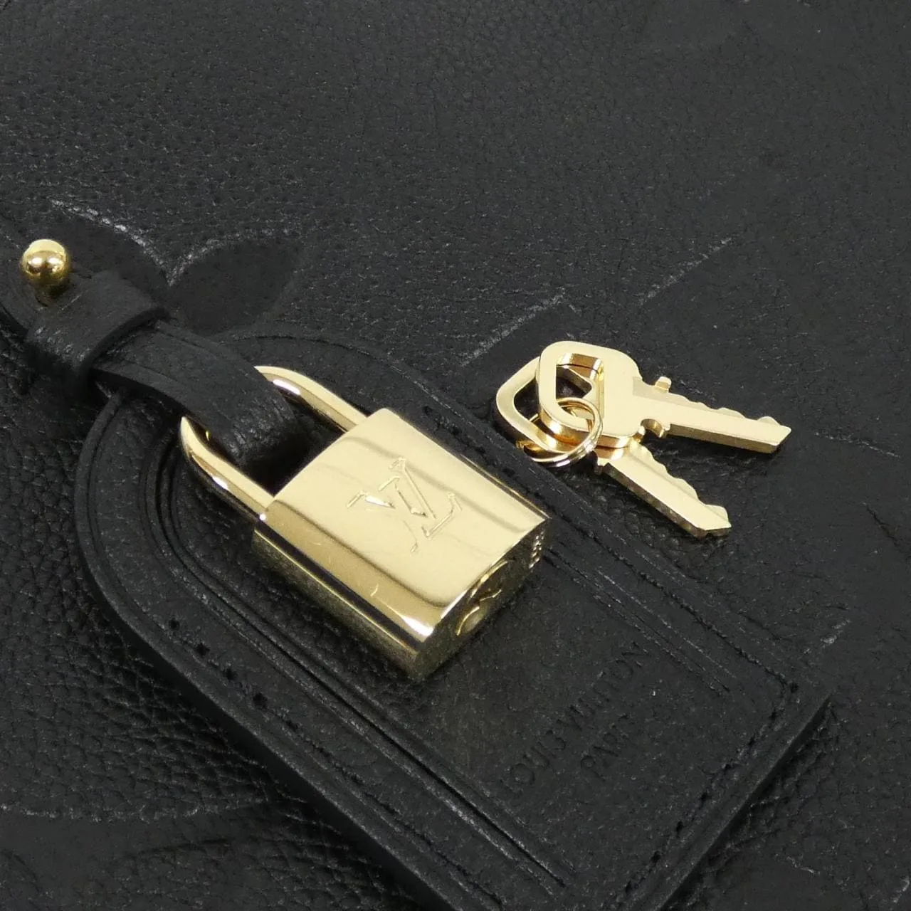 LOUIS VUITTON M58916 Handbag Monogram 黑色 Monogram 中古品A - 縮圖 5