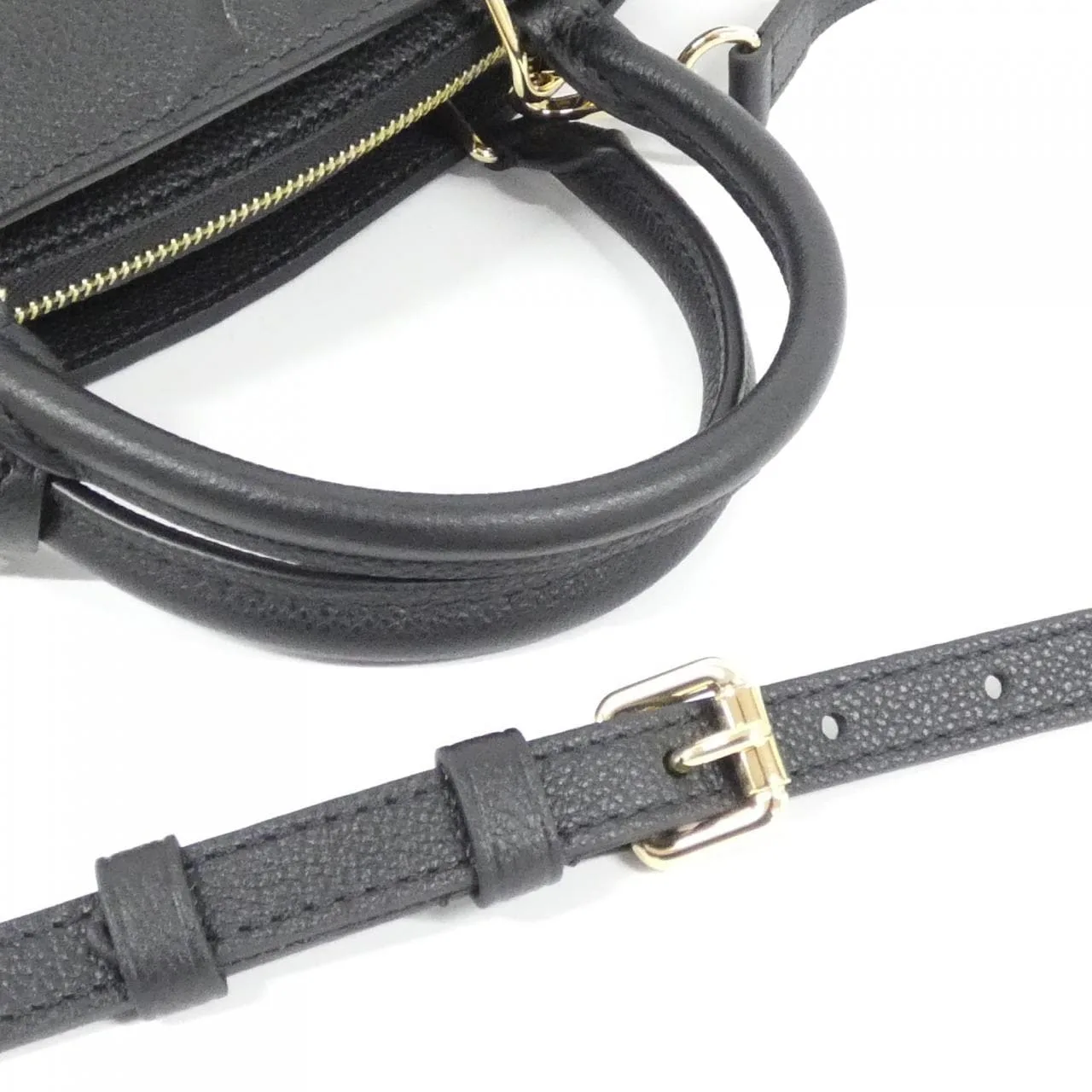 LOUIS VUITTON M58916 Handbag Monogram 黑色 Monogram 中古品A - 縮圖 6