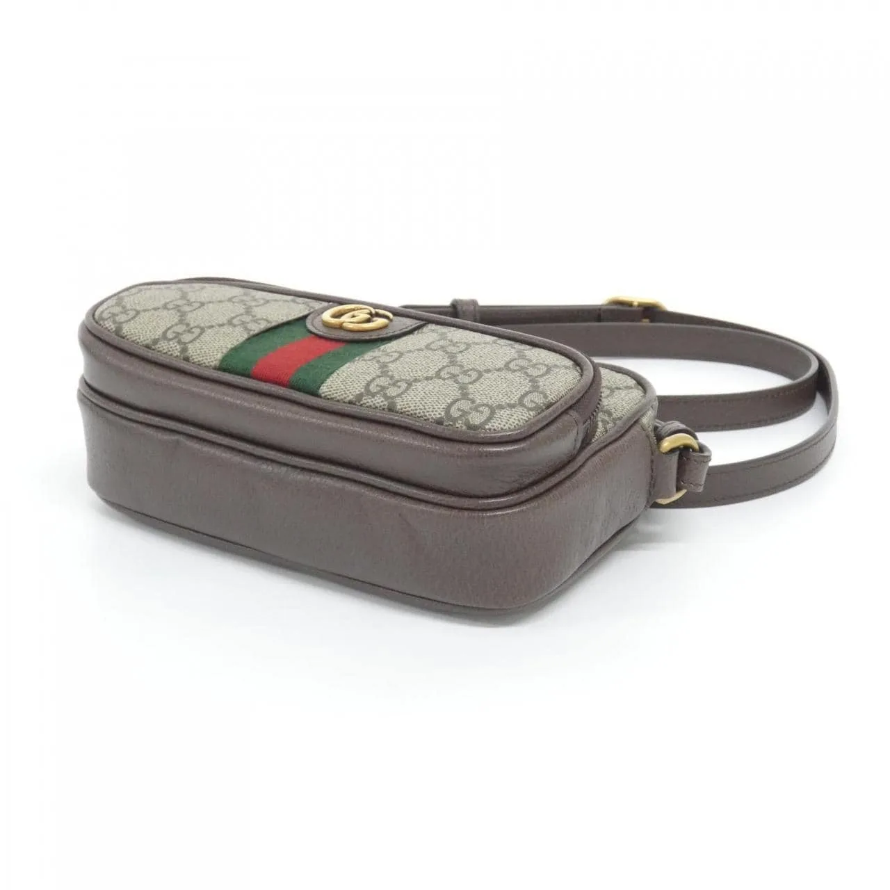 GUCCI 722557 96IWT 肩背包 帆布 黑色 帆布 中古品A - 縮圖 3