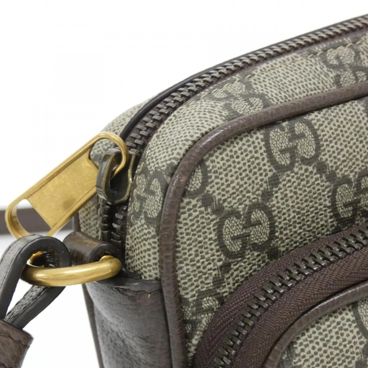 GUCCI 722557 96IWT 肩背包 帆布 黑色 帆布 中古品A - 縮圖 4