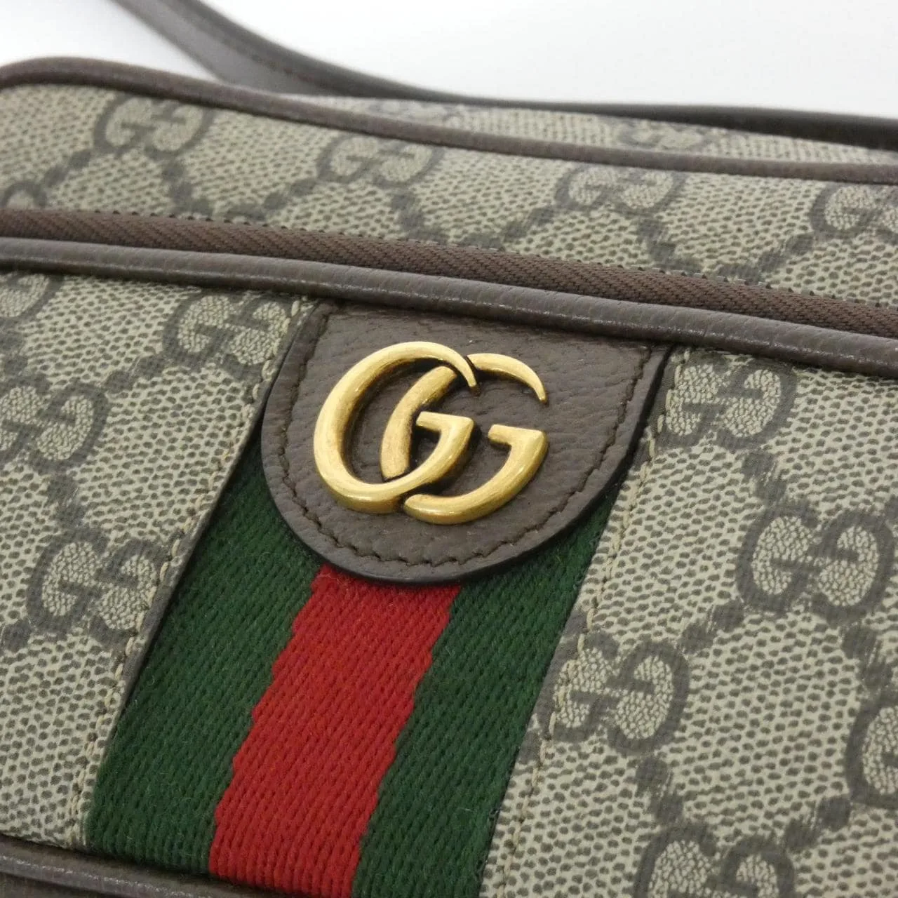 GUCCI 722557 96IWT 肩背包 帆布 黑色 帆布 中古品A - 縮圖 5