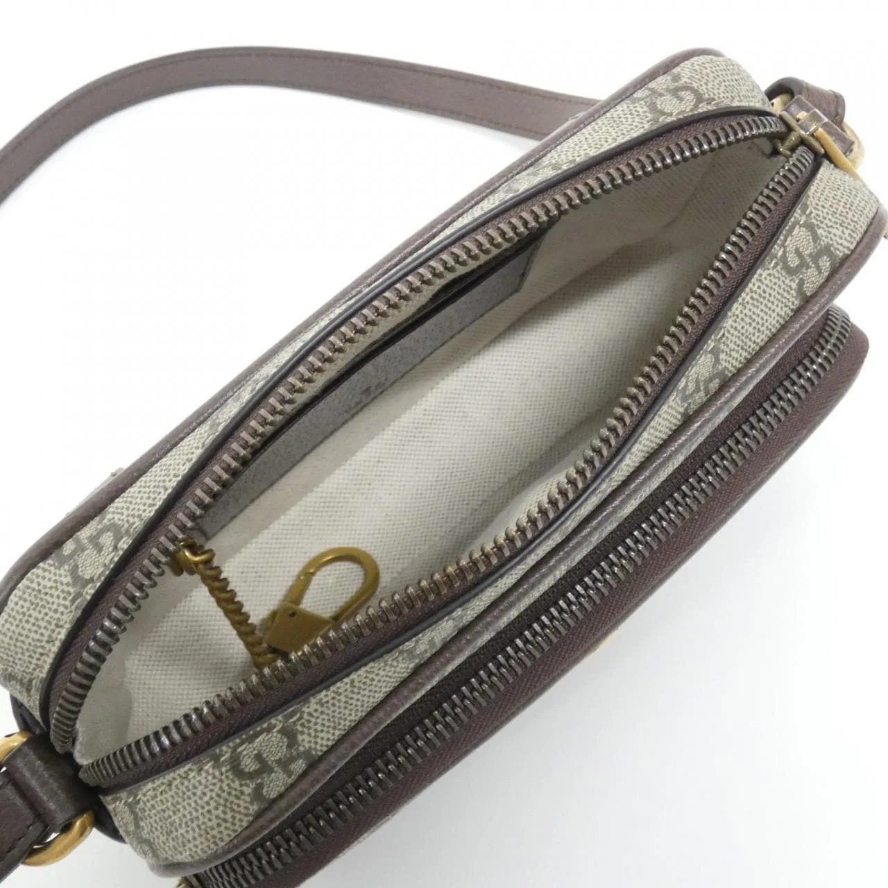 GUCCI 722557 96IWT 肩背包 帆布 黑色 帆布 中古品A - 縮圖 8