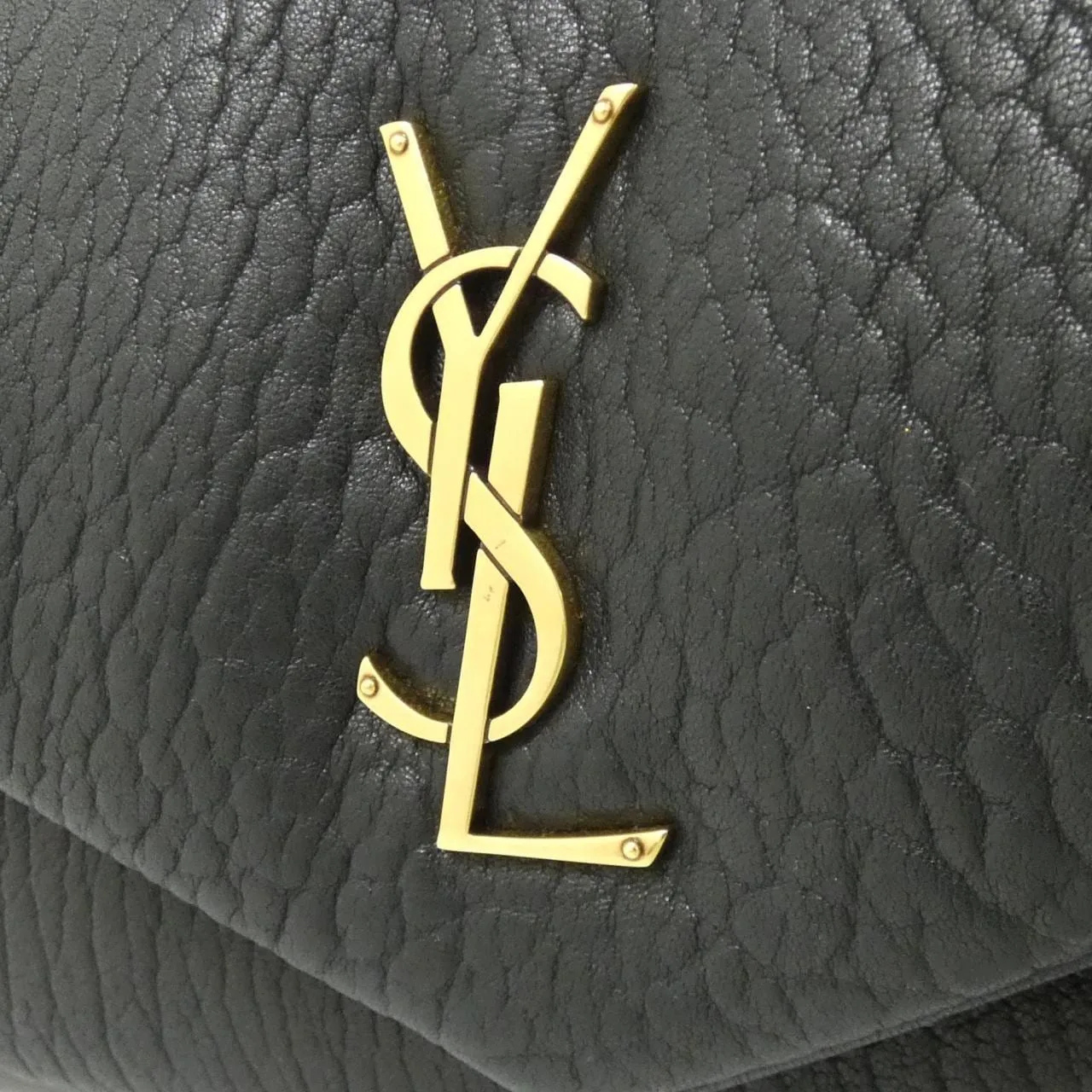 SAINT LAURENT 734153 AACQO Shoulder Lambskin Black Lambskin Rank A - Thumbnail 4