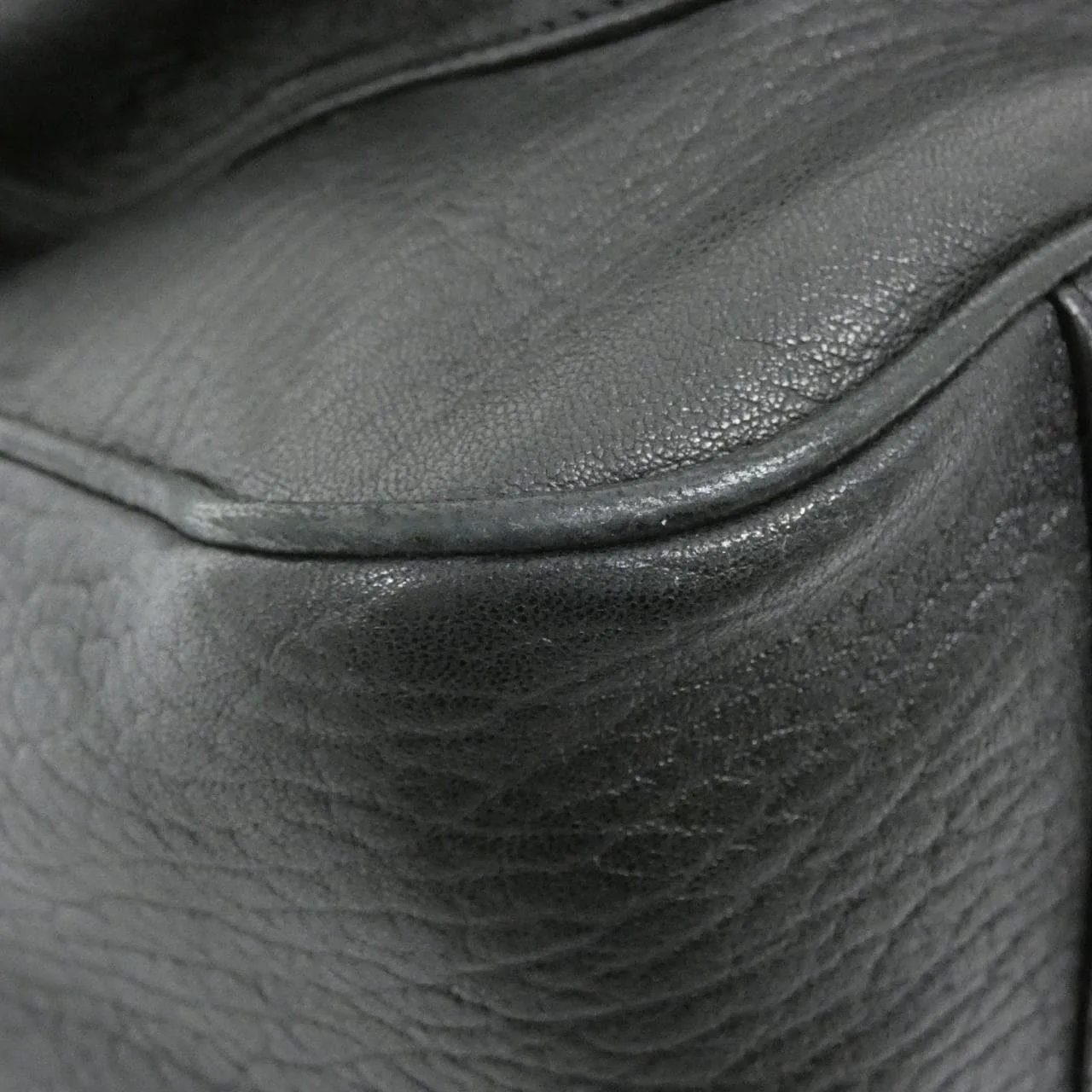 SAINT LAURENT Niki 755857 手袋 羊皮 黑色 羊皮 中古品A - 縮圖 3