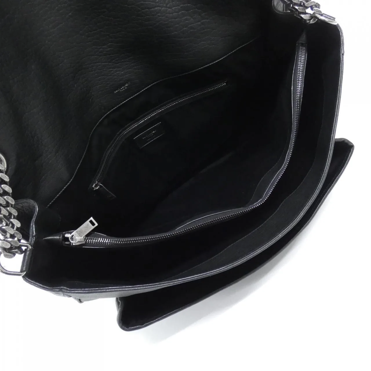 SAINT LAURENT Niki 755857 手袋 羊皮 黑色 羊皮 中古品A - 縮圖 7