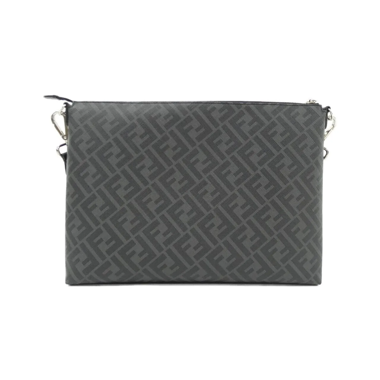FENDI Baguette 7VA470 A9XS Shoulder Canvas Black Canvas Rank A - Thumbnail 2