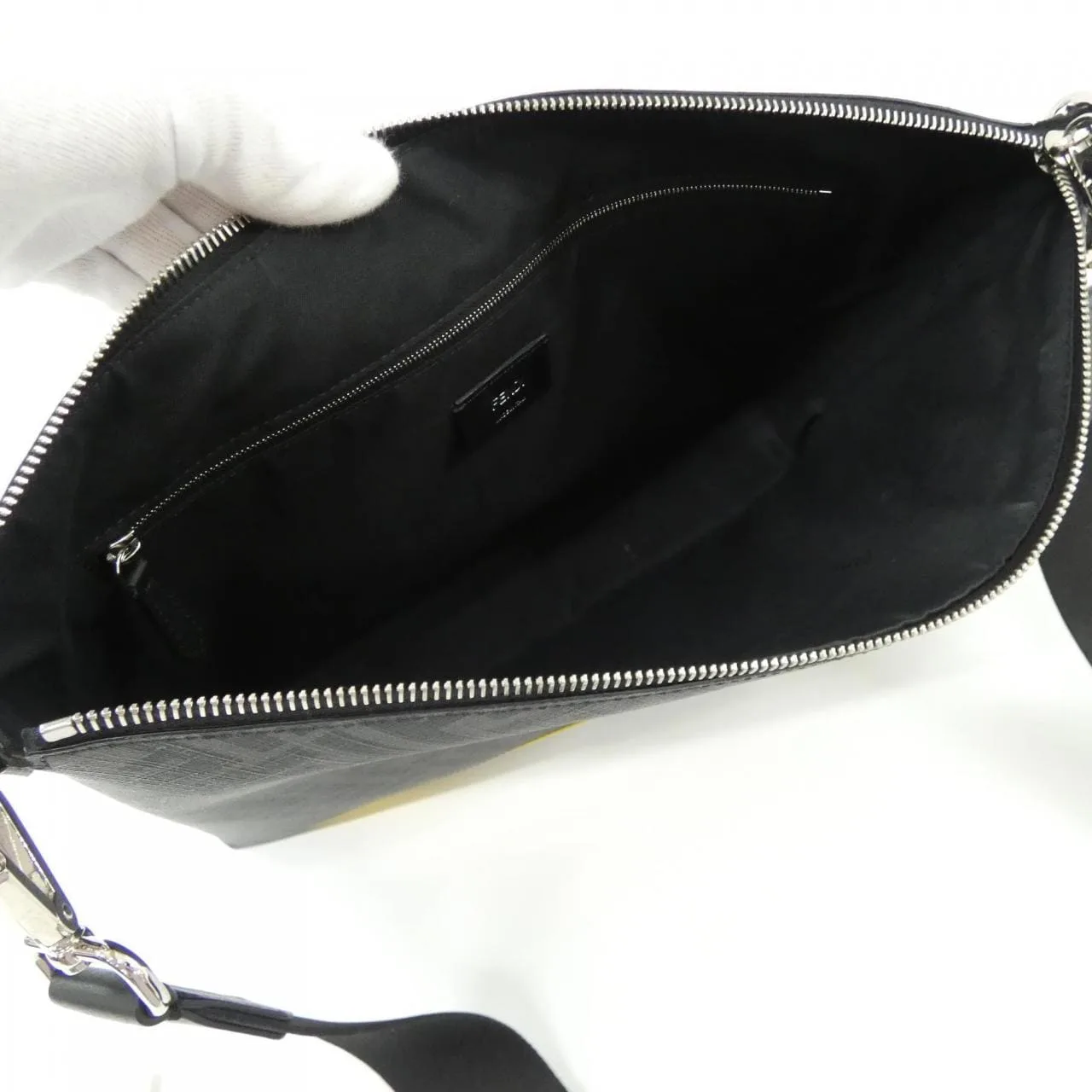 FENDI Baguette 7VA470 A9XS Shoulder Canvas Black Canvas Rank A - Thumbnail 7