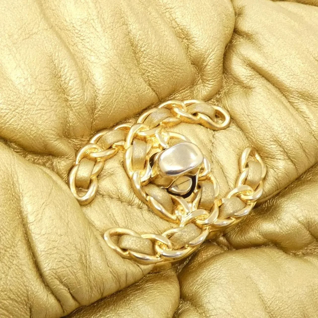 CHANEL Chanel 19 AS1160 Shoulder Lambskin Gold Lambskin Rank B - Thumbnail 5