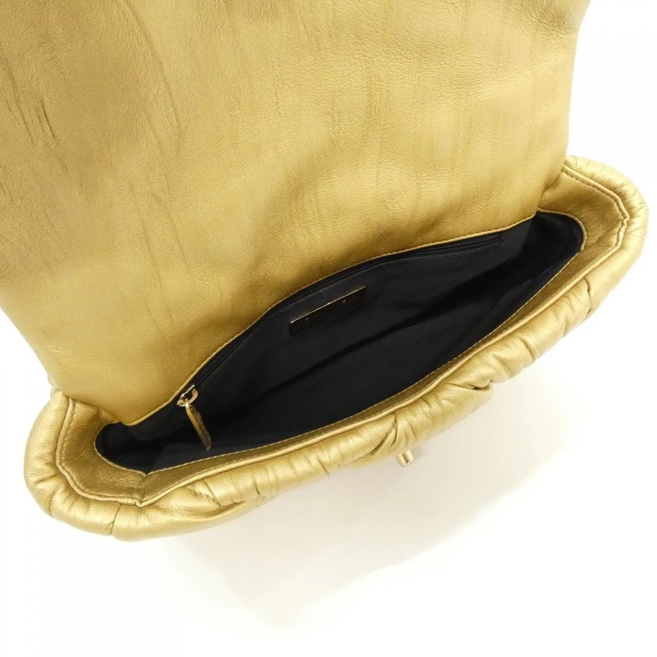 CHANEL Chanel 19 AS1160 Shoulder Lambskin Gold Lambskin Rank B - Thumbnail 7