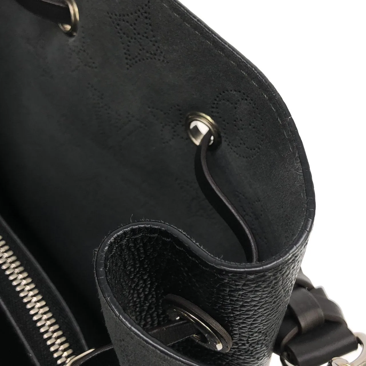 LOUIS VUITTON Mahina M55800 Shoulder Black Rank A - Thumbnail 7
