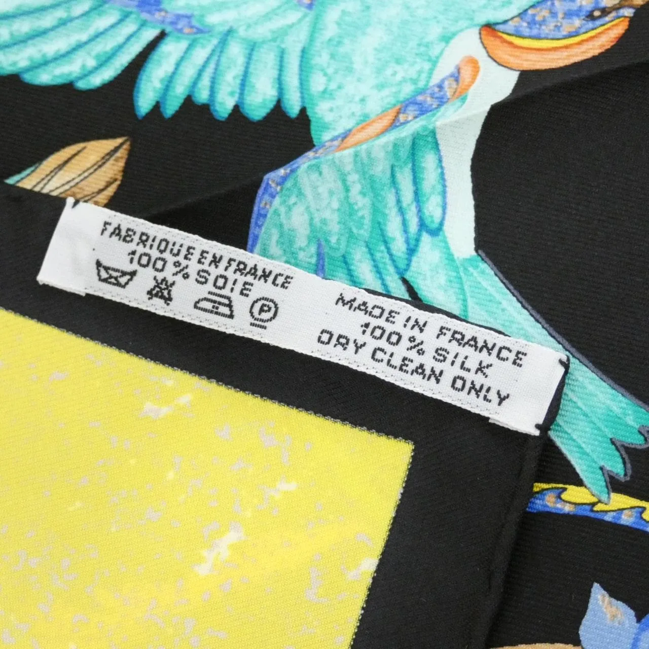 HERMES Scarf Black Rank A - Thumbnail 3