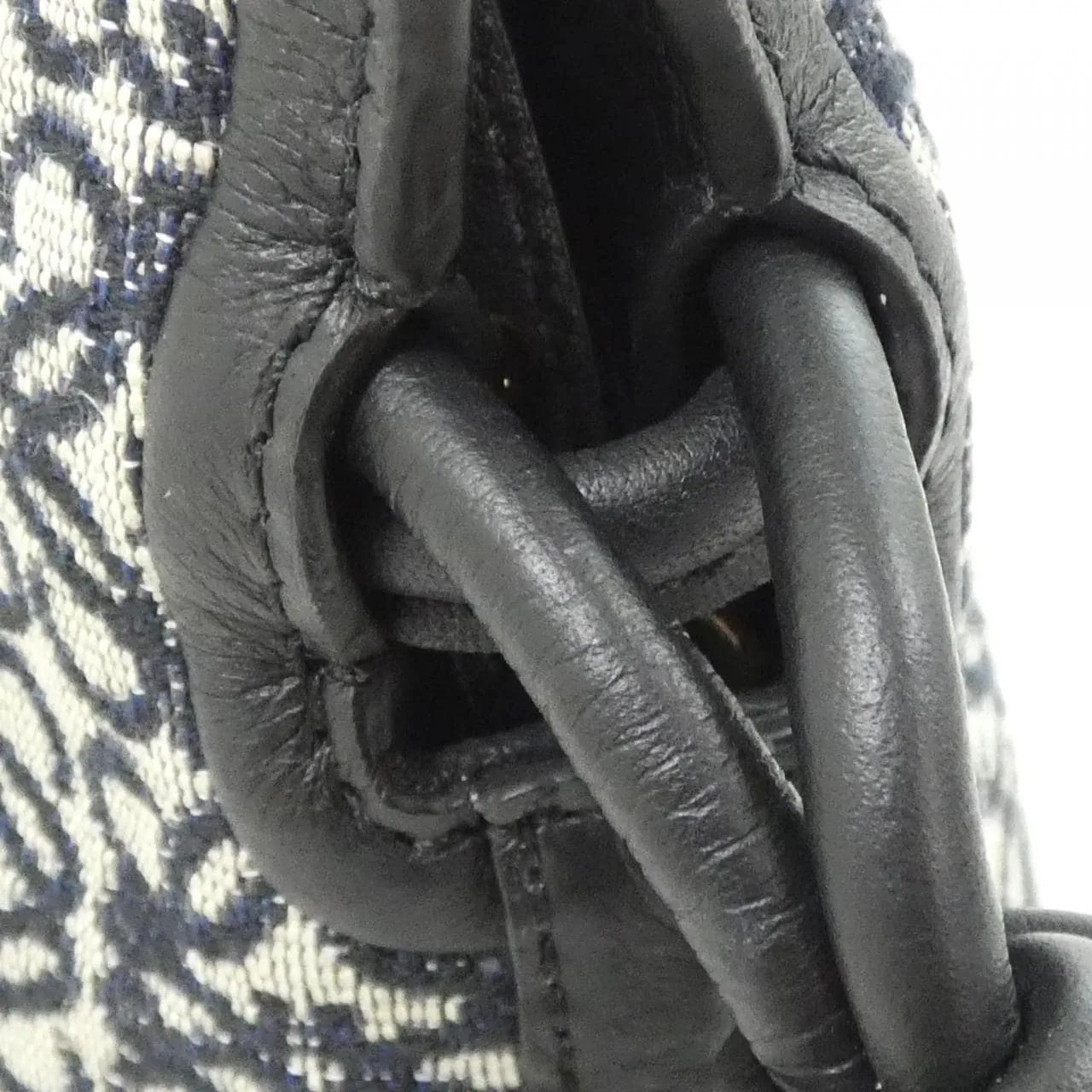 LOEWE Flamenco A411FC2X24 Handbag Canvas Black Canvas Rank A - Thumbnail 5