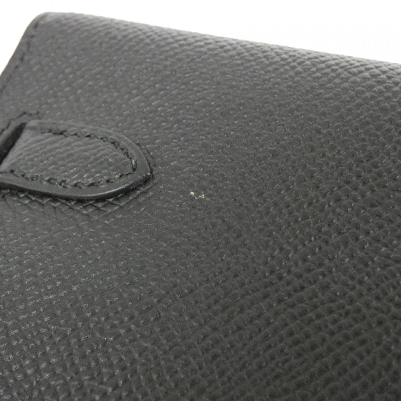 HERMES Kelly 080253CC Wallet Epsom Black Epsom Leather Rank A - Thumbnail 6