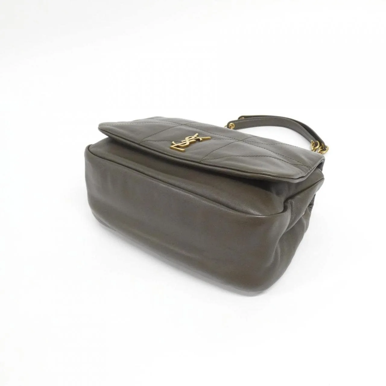 SAINT LAURENT 763475 肩背包 羊皮 黑色 羊皮 中古品A - 縮圖 3