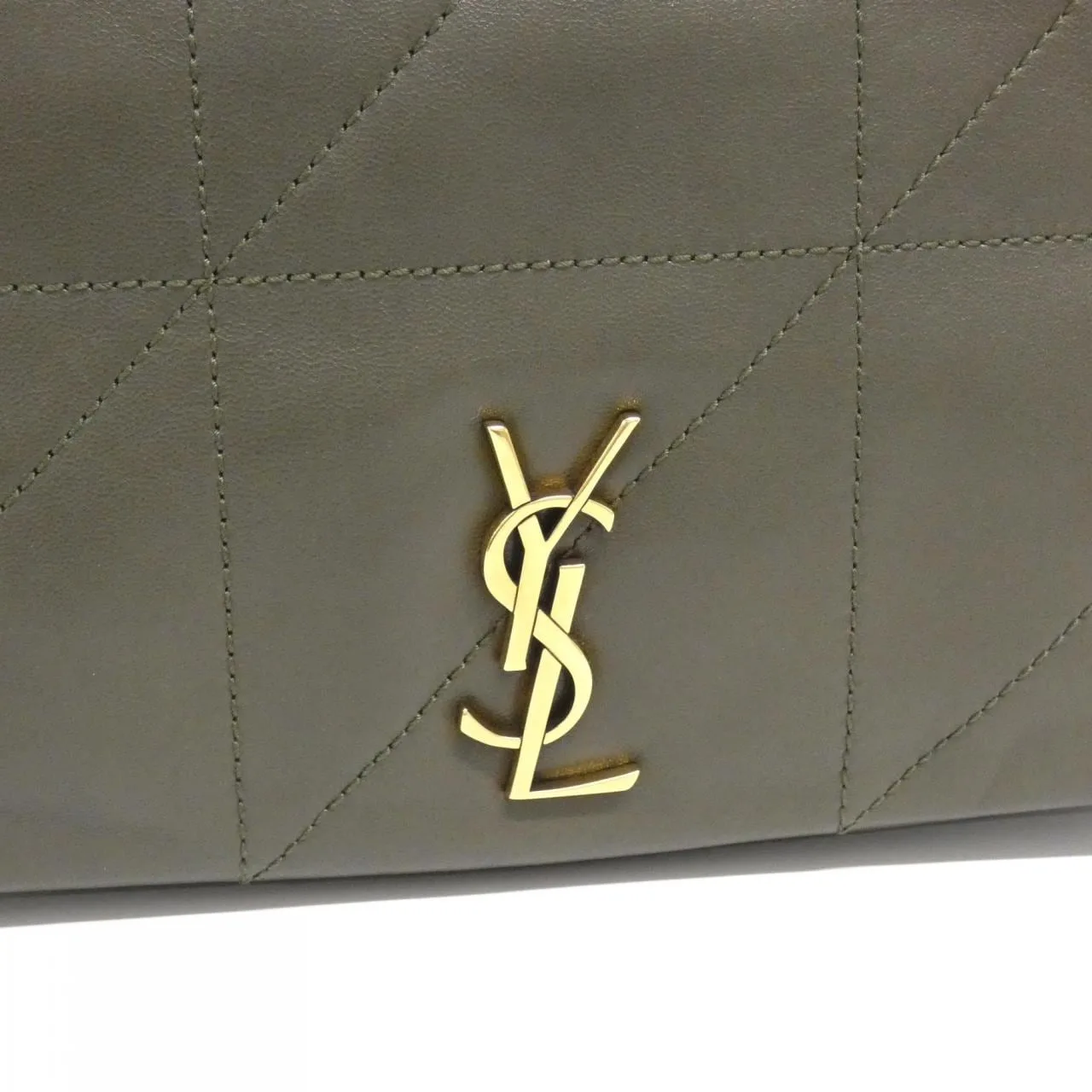 SAINT LAURENT 763475 肩背包 羊皮 黑色 羊皮 中古品A - 縮圖 4