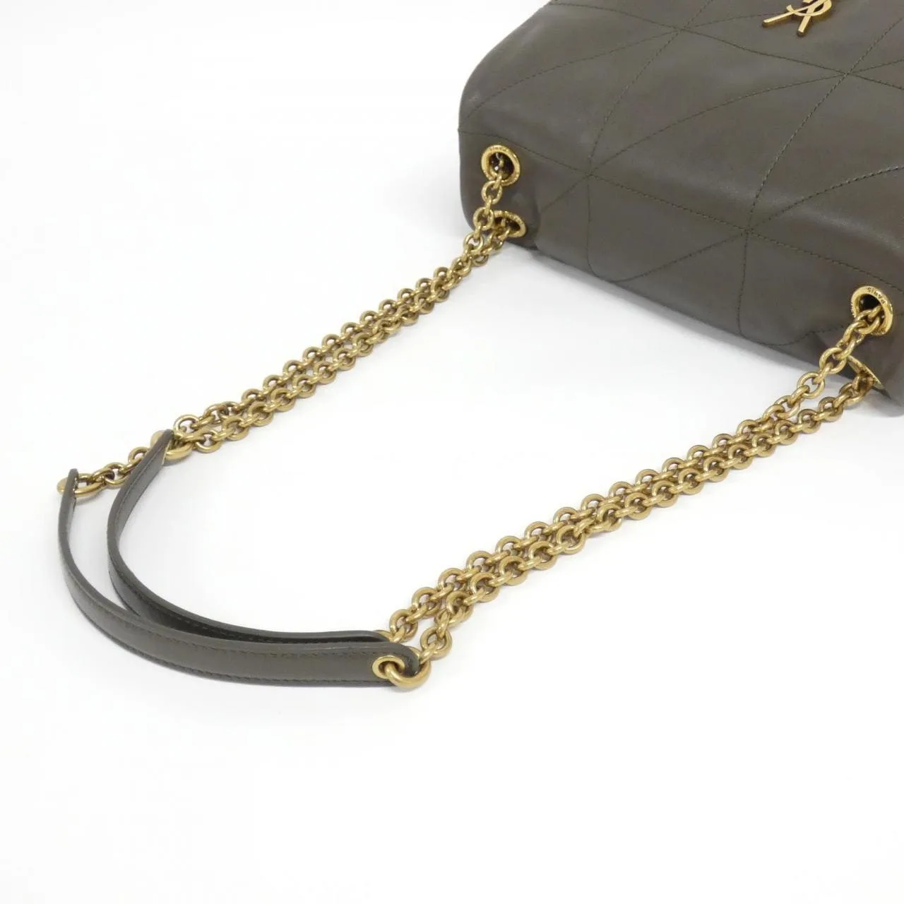 SAINT LAURENT 763475 肩背包 羊皮 黑色 羊皮 中古品A - 縮圖 5