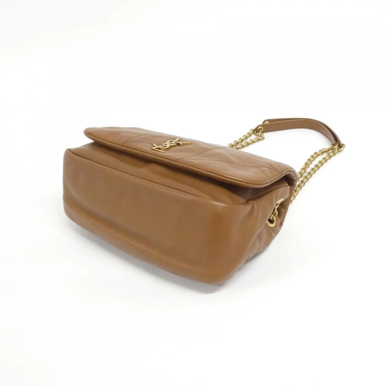 SAINT LAURENT 763475 Shoulder Lambskin Brown Lambskin Rank A - Thumbnail 3