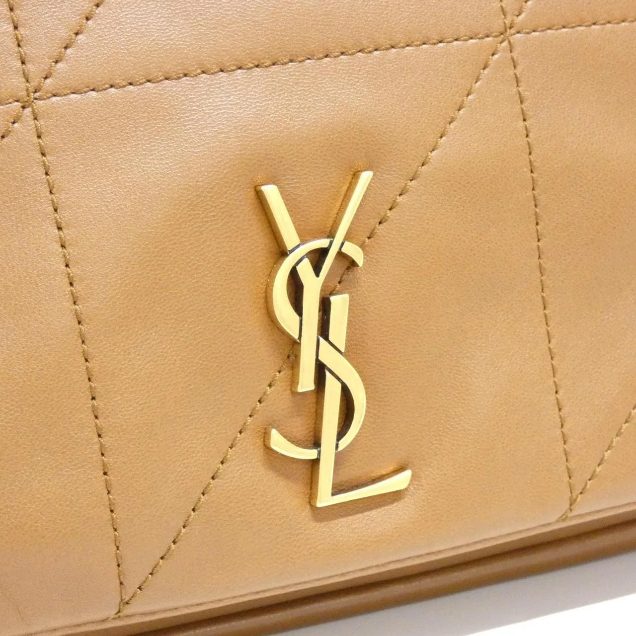 SAINT LAURENT 763475 Shoulder Lambskin Brown Lambskin Rank A - Thumbnail 5